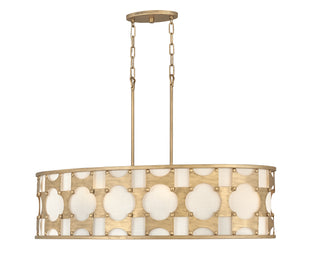 Carter Small Six Light Linear In Gold Finish
