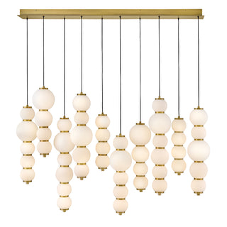 Trigo Large Multi Light Linear In Light Brass Finish