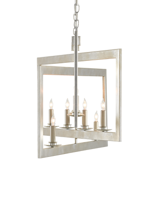 Middleton Silver Rectangular Chandelier