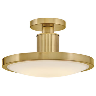Kieran Medium Semi-Flush Mount in Lacquered Brass