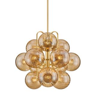 CRONUS Chandelier In VINTAGE POLISHED BRASS Finish