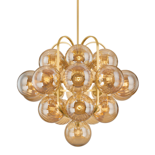 CRONUS Chandelier In VINTAGE POLISHED BRASS Finish