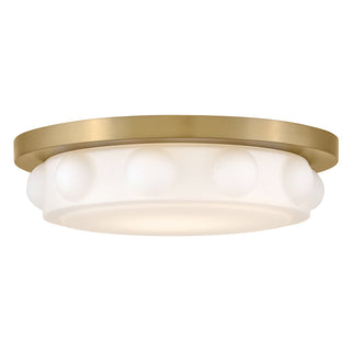 Zoey Medium LED Flush Mount in Lacquered Brass