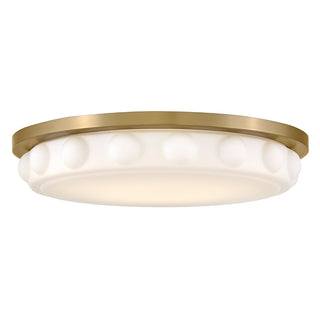 Zoey Medium LED Flush Mount in Lacquered Brass