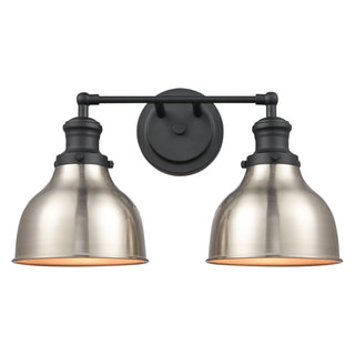 Haralson 17'' Wide 2-Light Vanity Light - Charcoal