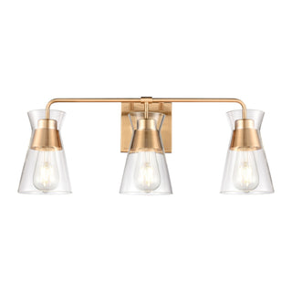 Brookville 22'' Wide 3-Light Vanity Light - Burnished Brass