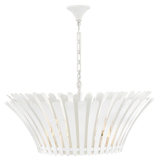 Reina Medium Tapered Chandelier in Textured Plaster