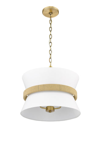 Kimbry 3-Light Pendant light Vintage Brass