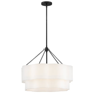 Gwen Medium Drum Chandelier in Black