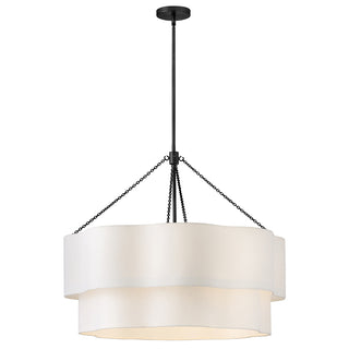Gwen Medium Drum Chandelier in Black