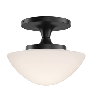 Knox Small Semi-Flush Mount in Black
