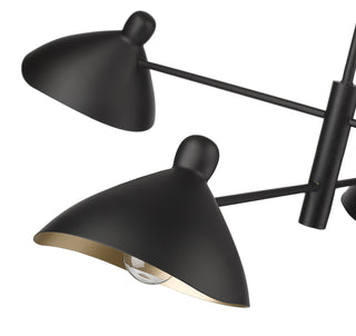 Warhol 4-Light Chandelier Ceiling Light Matte Black