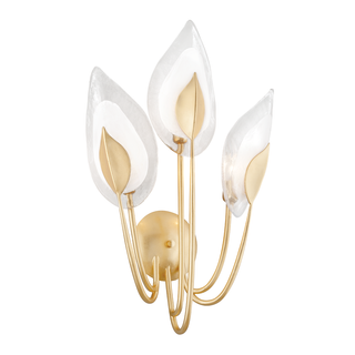 Blossom Wall Sconce Gold Leaf