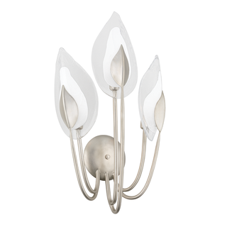 Blossom Wall Sconce Silver Leaf