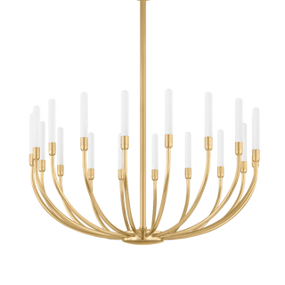 AMALTHEA Chandelier In Vintage Brass Finish