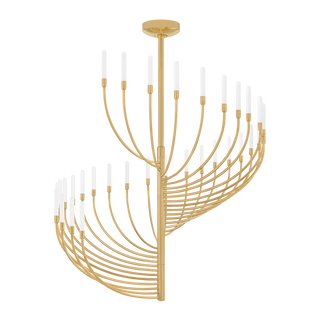 AMALTHEA Chandelier In Vintage Brass Finish