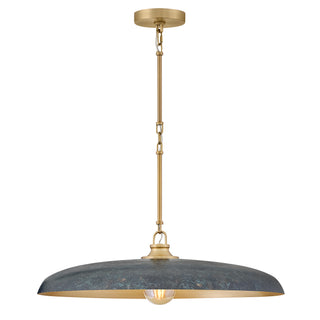 Sadie Large Dome Chandelier in Lacquered Brass
