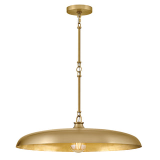 Sadie Large Dome Chandelier in Lacquered Brass
