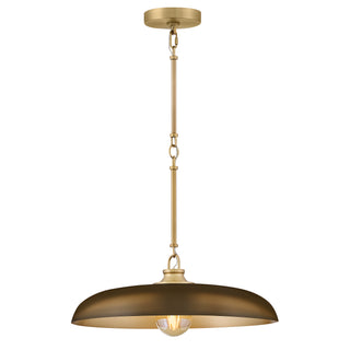 Sadie Large Dome Pendant in Lacquered Brass