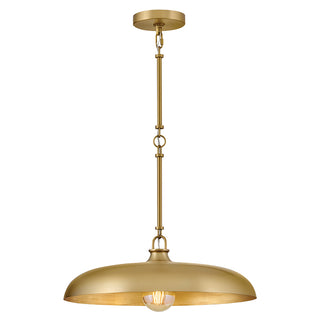 Sadie Medium Dome Pendant in Lacquered Brass