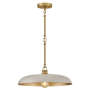 Sadie Large Dome Pendant In Light Brass Finish