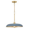 Sadie Large Dome Pendant in Lacquered Brass