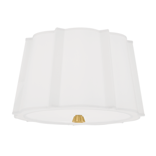 Humphrey Flush Mount with Aged Brass Finish