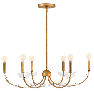 Aliso Medium Chandelier in Distressed Brass