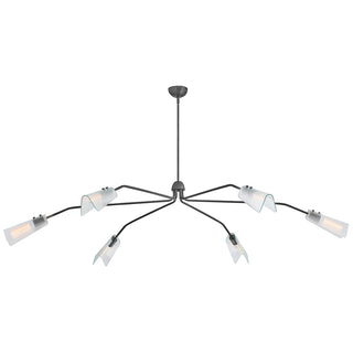 Altman Extra Large Low Profile Chandelier in Gunmetal