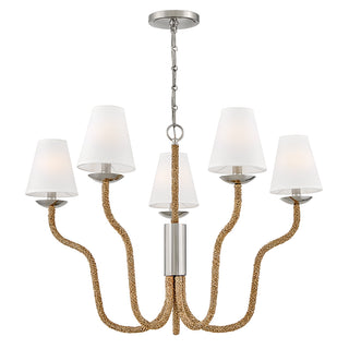 Harwich Medium Chandelier in Polished Nickel