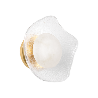 ALMANDINE Wall Sconce In Vintage Gold Leaf Finish