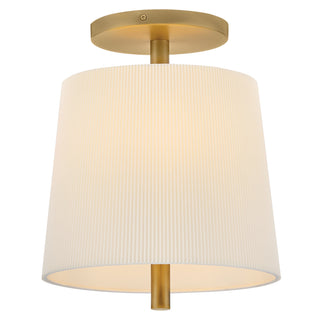 Clive Small Semi-Flush Mount in Heritage Brass