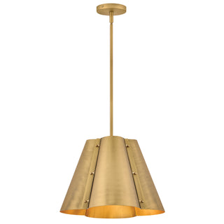 Bowman Medium Pendant in Heritage Brass