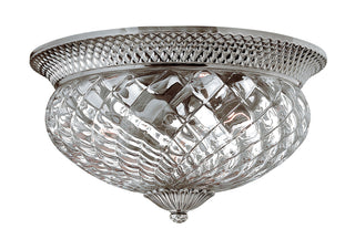 Plantation Medium Flush Mount in Polished Antique Nickel
