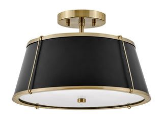 Clarke Medium Semi-Flush Mount In Gold Finish
