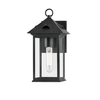 CORNING Exterior Wall Sconce with FORGED IRON Finish