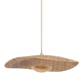 SHILOH PENDANT with VINTAGE GOLD LEAF Finish
