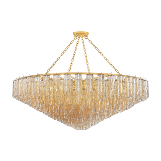 WATERTOWN Chandelier with Aged Brass Finish