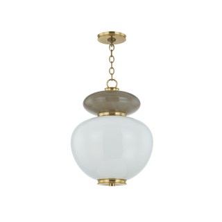 SYROS Pendant In VINTAGE BRASS Finish