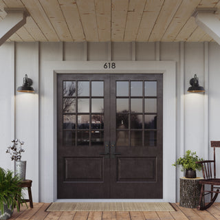 Axell 1-Light Outdoor Wall Sconce Powder Coated Black
