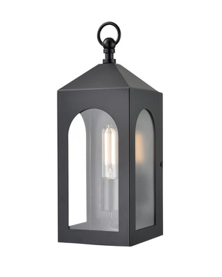 Bratton 1-Light Outdoor Wall Sconce Powder Coated Black