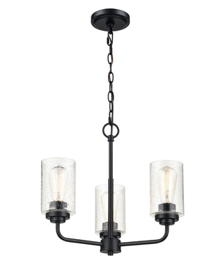 Moven 3-Light Chandelier Ceiling - Matte Black