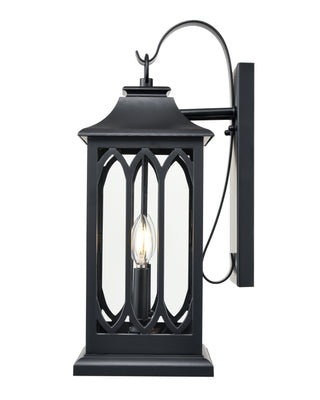 Mallorey 2-Light Outdoor Wall Sconce Powder Coated Black