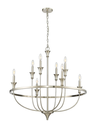 Emery 8-Light Chandelier Ceiling Light Brushed Nickel