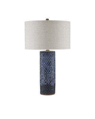 Polka Dot Blue Table Lamp