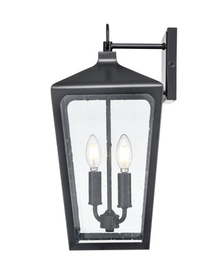 Brooks 2-Light Outdoor Wall Sconce Powder Coated Black