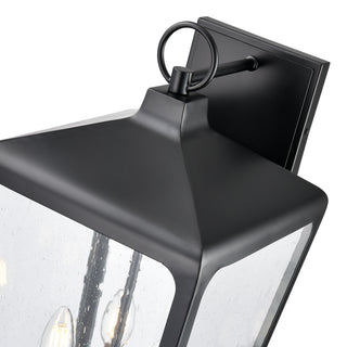 Brooks 3-Light Outdoor Wall Sconce Powder Coated Black