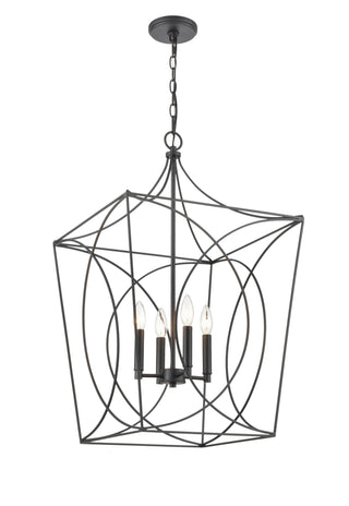 Tracy 4-Light Pendant light Matte Black