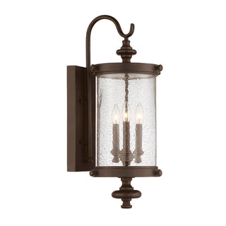 Palmer 3-Light Outdoor Wall Lantern in Walnut Patina Walnut Patina