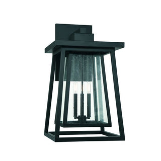 Denver 3-Light Outdoor Wall Lantern in Matte Black Matte Black